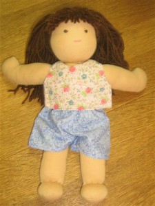 Andrea Crop Top and Shorts Doll clothes Patterns