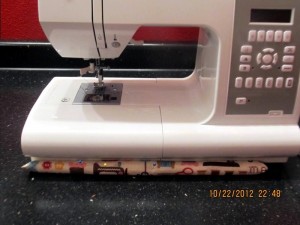 Crystal Sewing Machine pin cushion underneath