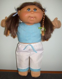 barb hill 35cm Cabbage Patch crop top and capri pants