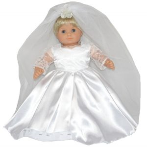 Bitty Baby and Bitty Twins Doll Clothes Pattern Wedding Dress