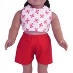 American Girl Sports Shorts | American Girl Clothes Patterns | Easy 18 Inch Doll Clothes Patterns