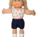 18.5 Inch Cabbage Patch Kids Crop Top & Sports Shorts Doll Clothes Pattern