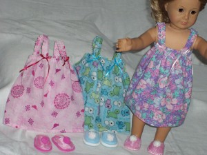 American Girl Doll Clothes Patterns by Judy Summer Nightie