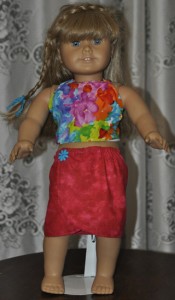 18 Inch American Girl Doll Clothes Patterns Sarong and Halter Top Mary Ann