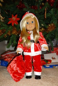 American Girl Santa Suit Doll Clothes Pattern with Christmas Tree