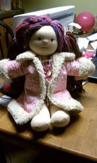 Doll Clothes Patterns Pink Fur Trimmed Jacket by Kris