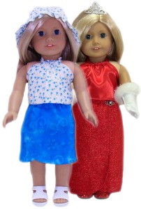 18 Inch American Girl Doll Clothes Patterns Short and Long Sarong