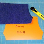 Using plastic sheets for pattern making for doll clothes | Rosies