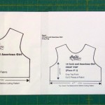 Resizing crop top doll clothes pattern