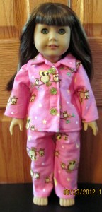 doll clothes pattterns winter pjs by Crystal