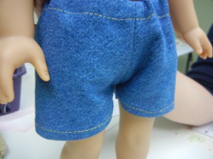 Dakota America Girl Doll finished Shorts