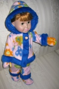Peggy Funky Fur Doll Clothes Patterns Blue and Pink