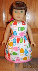 Crystal owl dress doll clothes patterns