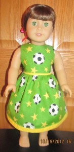Crystal soccer dress doll clothes patterns