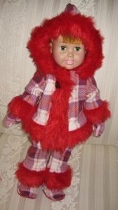 Peggy Red Funky Fur Doll Clothes Pattern