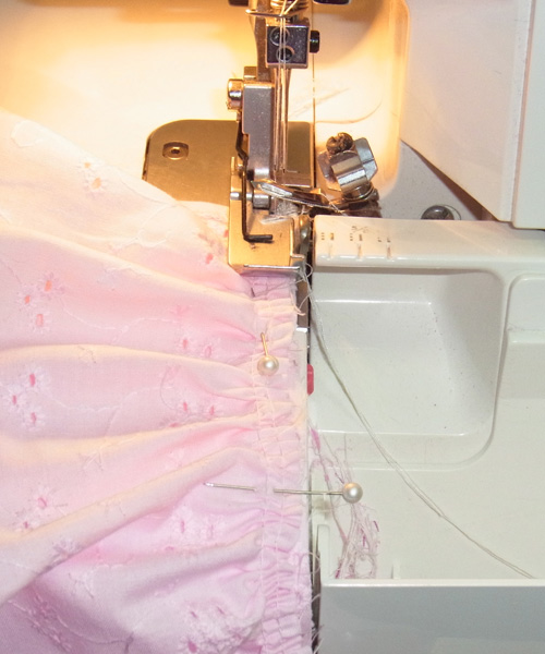 Serger and Pin Direction Sewing Doll Clothes