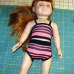 3. Ladies sock nearly finished as a doll clothes top