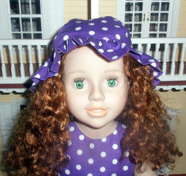 Debbi resizing hat doll clothes pattern for Australian Girl doll 