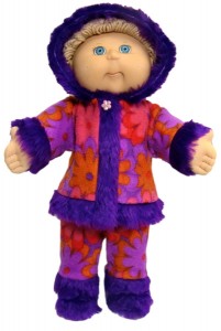 Cabbage Patch Kids Doll Clothes Patterns Winter Funky Fur