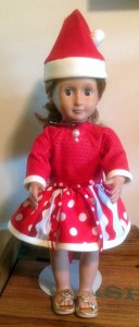 Betty Ann Christmas Doll Dress