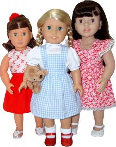 American Girl Doll Clothes Pattern pinafore dress skirt