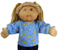 Cabbage Patch Kids Doll Clothes Patterns Blouse Long Sleeve