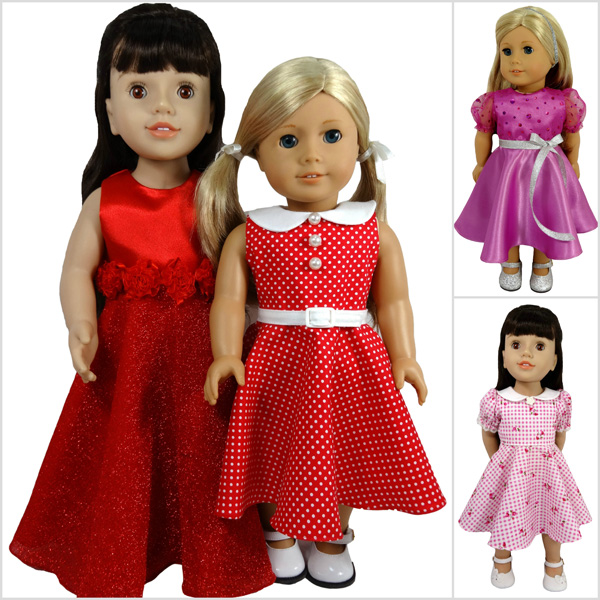18 Inch Doll Clothes Pattern for American Girl and similar dolls | Rosies Doll Clothes Patterns