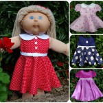 Cabbage Patch Kids Doll Clothes Pattern 50s Vintage Dress
