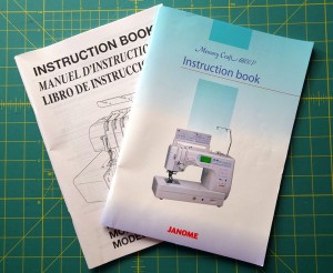 Sewing machine manuals