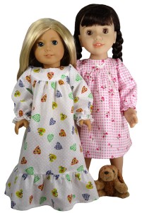 18 Inch American Girl Doll Clothes Patterns Winter Nightie