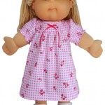 Cabbage Patch Kids winter nightie short sleeve doll clothes pattern