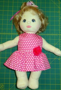 Crop Top with Summer Dress Shortened doll clothes pattern