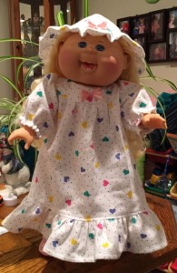Lisa Braegger cabbage patch winter nightie and hat pattern