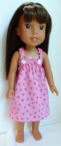 summer nightie pattern Wellie Wishers Doll