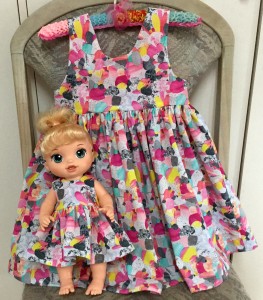 Resized summer dress and granddaughter dress helen mckee