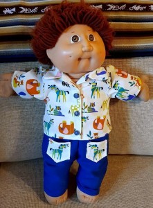 Jo Featherson Cabbage Patch shirt and shorts Howard