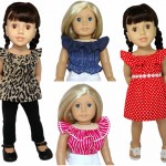 18 Inch American Girl Fun 'n Frilly Top doll clothes pattern