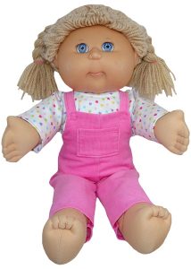 Cabbage Patch Long Overalls Doll Clothes Pattern sitting