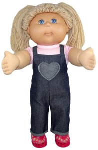 Cabbage Patch Long Overalls with cuff Doll Clothes Pattern