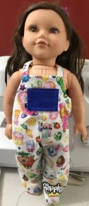 Peggy overalls doll clothes pattern