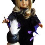 18 Inch American Girl Witches Costume and Skull