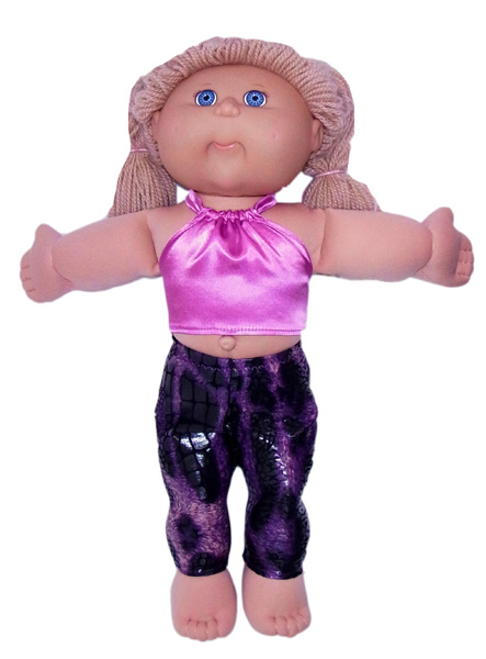 Cabbage Patch Pink Halter Top and Tights doll clothes pattern
