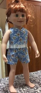 Rosemary Gillanders crop top and shorts pattern