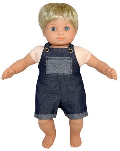 Bitty Baby and Bitty Twins Doll Clothes Pattern overalls short Cabbage Patch
