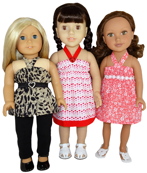 18 Inch American Girl Strappy Dress and Top Doll Clothes Pattern