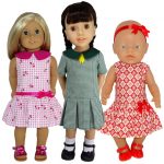 American Girl doll clothes pattern Drop Waist Dress 5 Ways