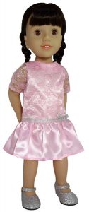 Australian Girl pattern drop waist dress with gathers and sleeves