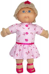 Cabbage Patch Drop Waist Dress Sleeves and Ruffle