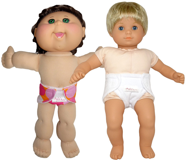diaper and nappy little cabbage patch and bitty baby doll